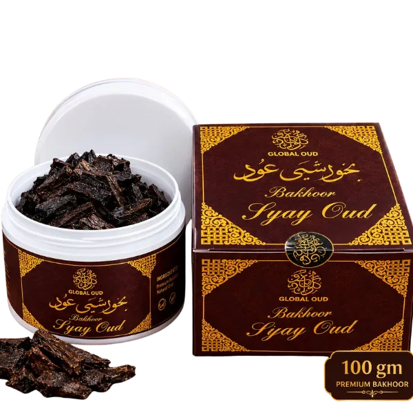 GLOBAL OUD Bakhhoor Siyay Oud 100gm β Premium Bakhoor perfume